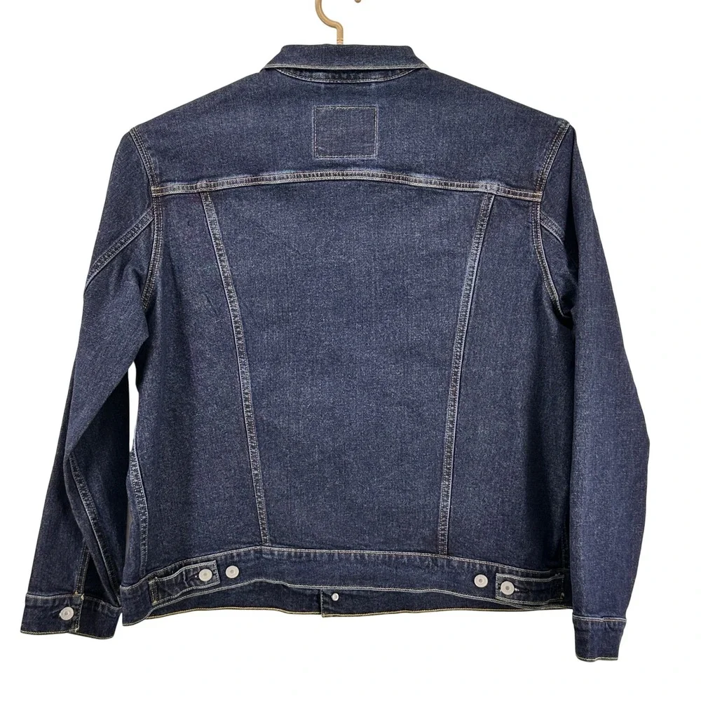 Levi Strauss Co Mens XL Trucker Jacket Dark Wash Denim XL NEW W/TAGS! - Picture 3 of 13